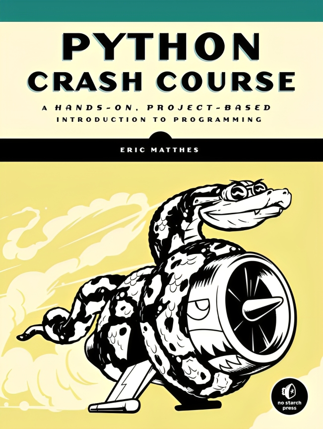 Python Crash Course book cover page